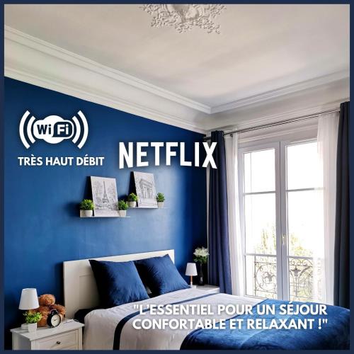 La Garenne-Colombes Apartment | Perle Haussmannienne 1900 - Cosy - Centre ville