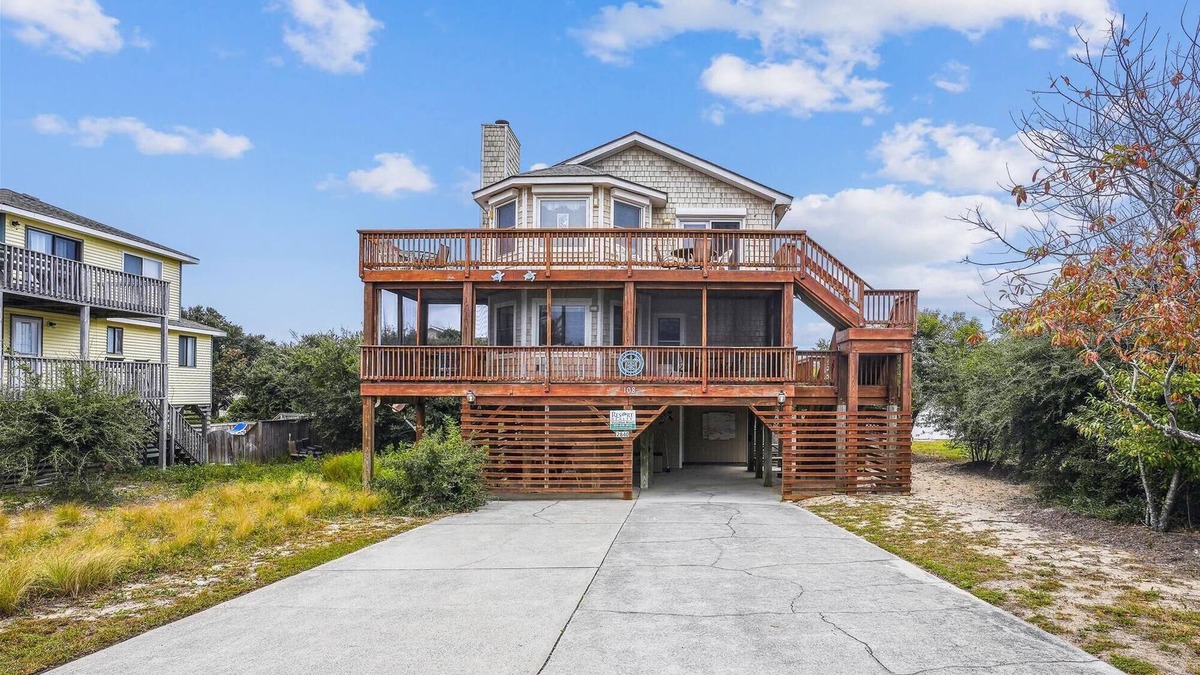 Carolina Dunes House | Pet Free Oceanside Home in the Carolina Dunes with Private Pool and Hot Tub