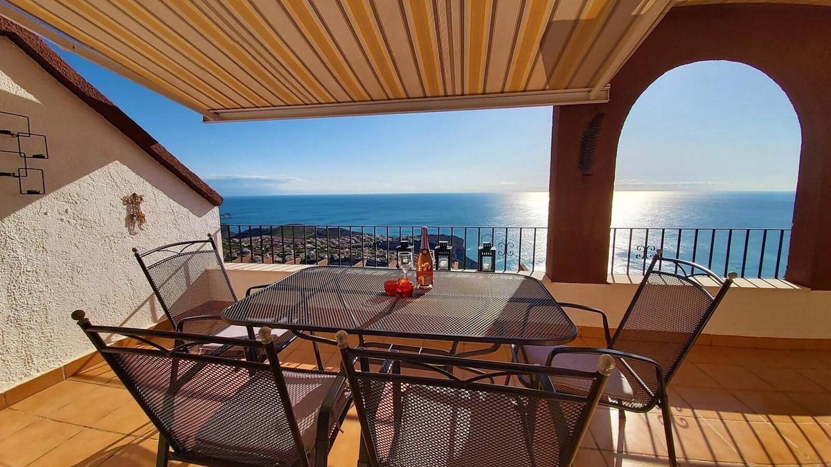 Cumbre del Sol Apartment | Pet-friendly Apartment Casa Panorama with Sea View, Pool, A/C, Wi-Fi & Terrace