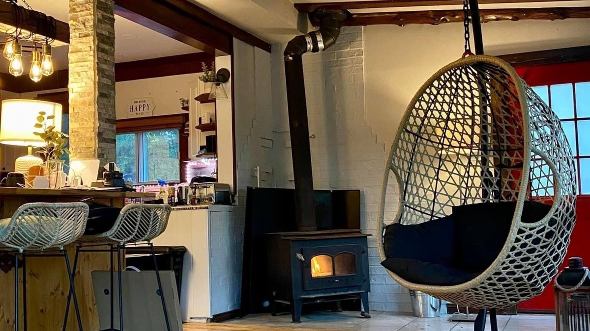 Brownsburg-Chatham Ski Chalet | Pet-Friendly, Secluded Waterfront Cottage with Modern Amenities & Cozy Fireplace