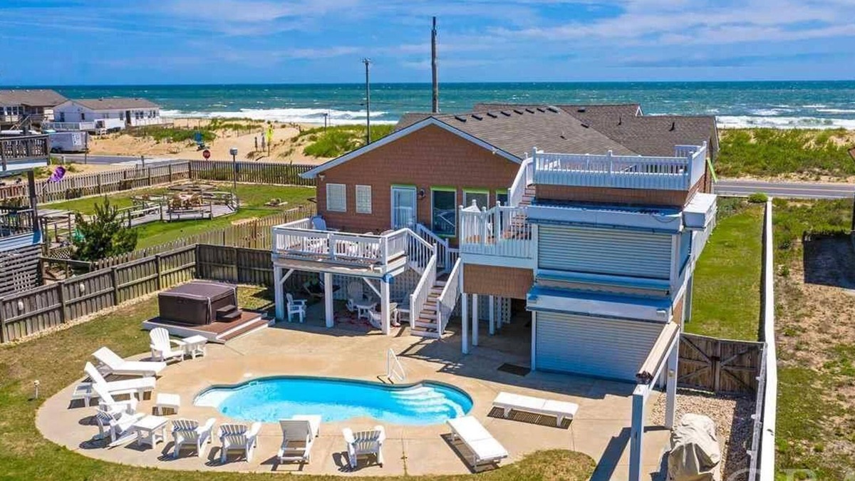 Sea Retreat House | Pet Friendly, Ocean Views, Pool & Hot Tub!