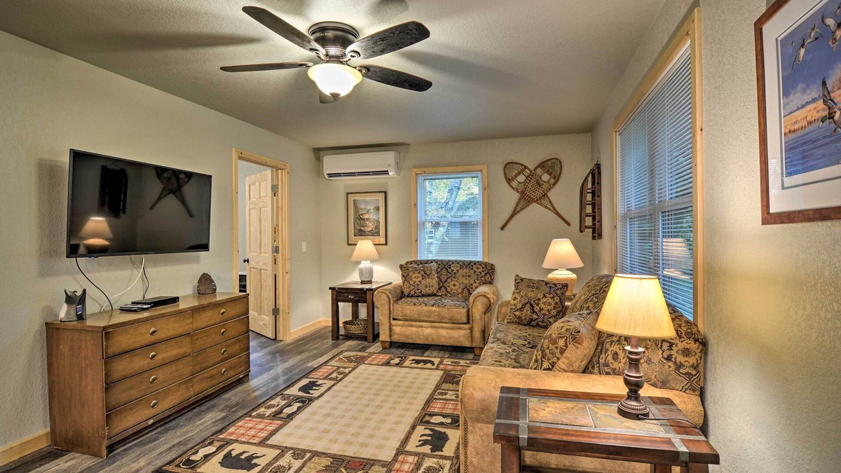 Alanson Cabin | Pet-Friendly Petoskey Area Cabin, Walk to River!