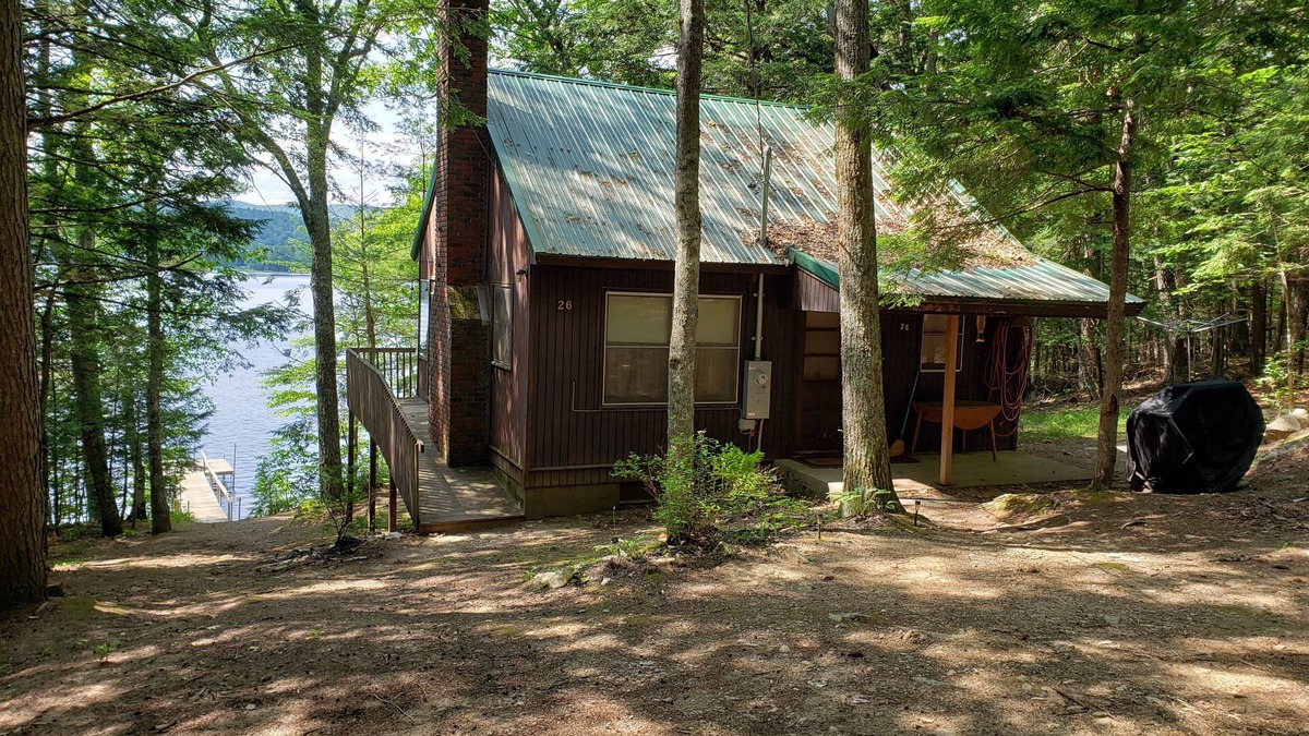 Waterford Cottage | Pet-friendly rustic camp on Keoka Lake, ideal for swimming and fishing!