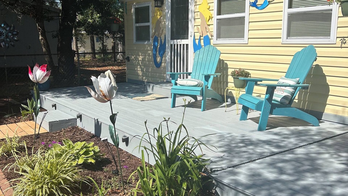 Supply House | Pet Friendly Separate Fee 75, enjoy fenced in yard, outdoor shower, fire pit
