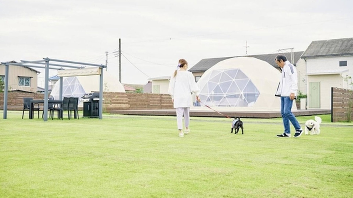 Katakai RV Rental | Pets allowed 7m dome tent B Room only plan /Sanbu District Chiba