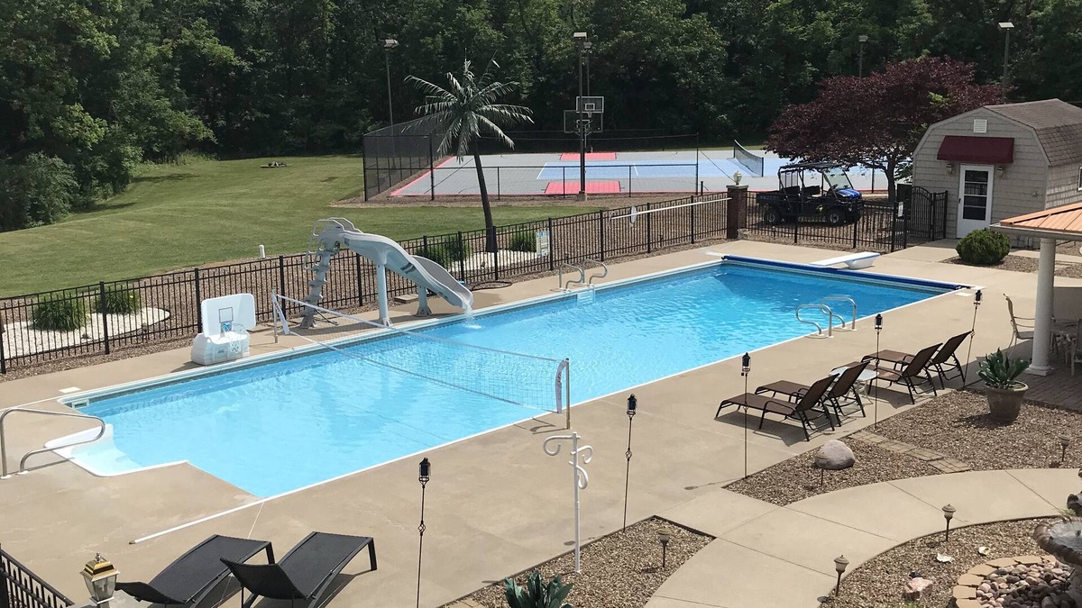 Pittsfield House | PICKLEBALL, Heated Pool, Game Room, Outdoor Oasis, Tennis, Basketball, & woods!