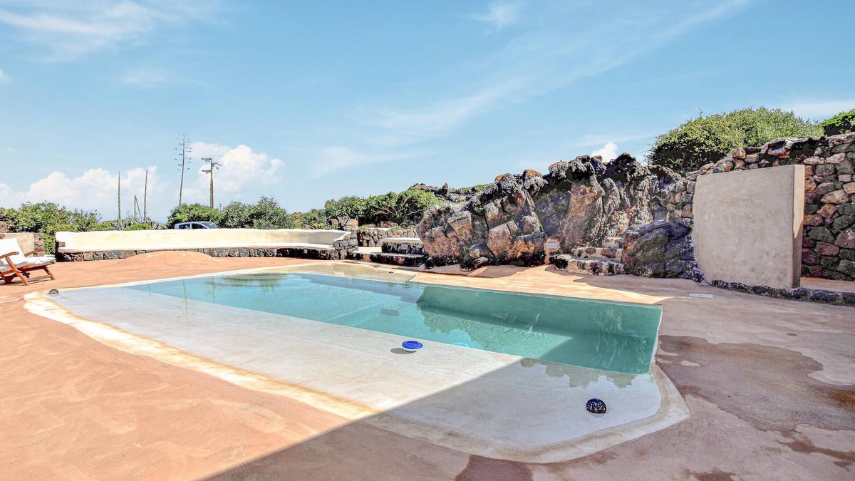 Pantelleria House | Picturesque vacation home with pretty pool and panoramic sea view.