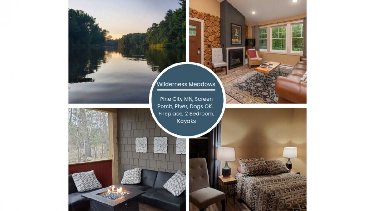 Pine City Cabin | Pine City/River/kayaks/dogs/firepit/screen porch