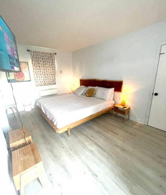 Bridgeport Heights Apartment | Pineapple Shores Retro Motel 9
