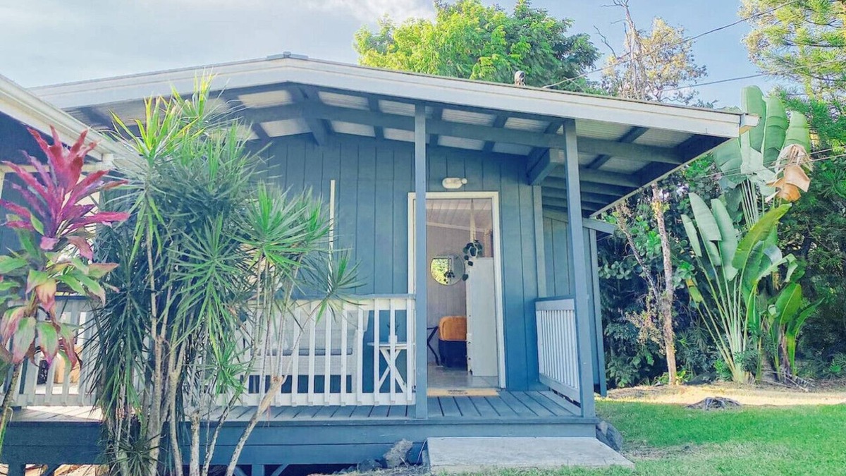 Keaau House | Pineapple Studio, Kitchenette, Private Lanai