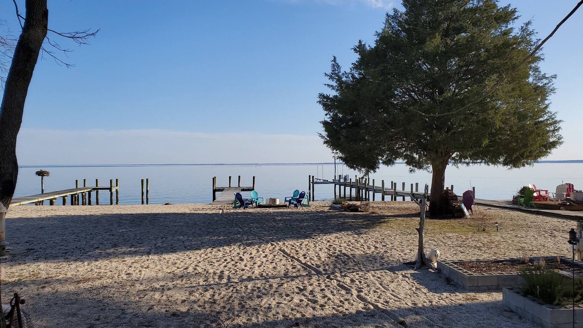 Piney Point Cottage | Piney Point, private , Beach Front Cottage