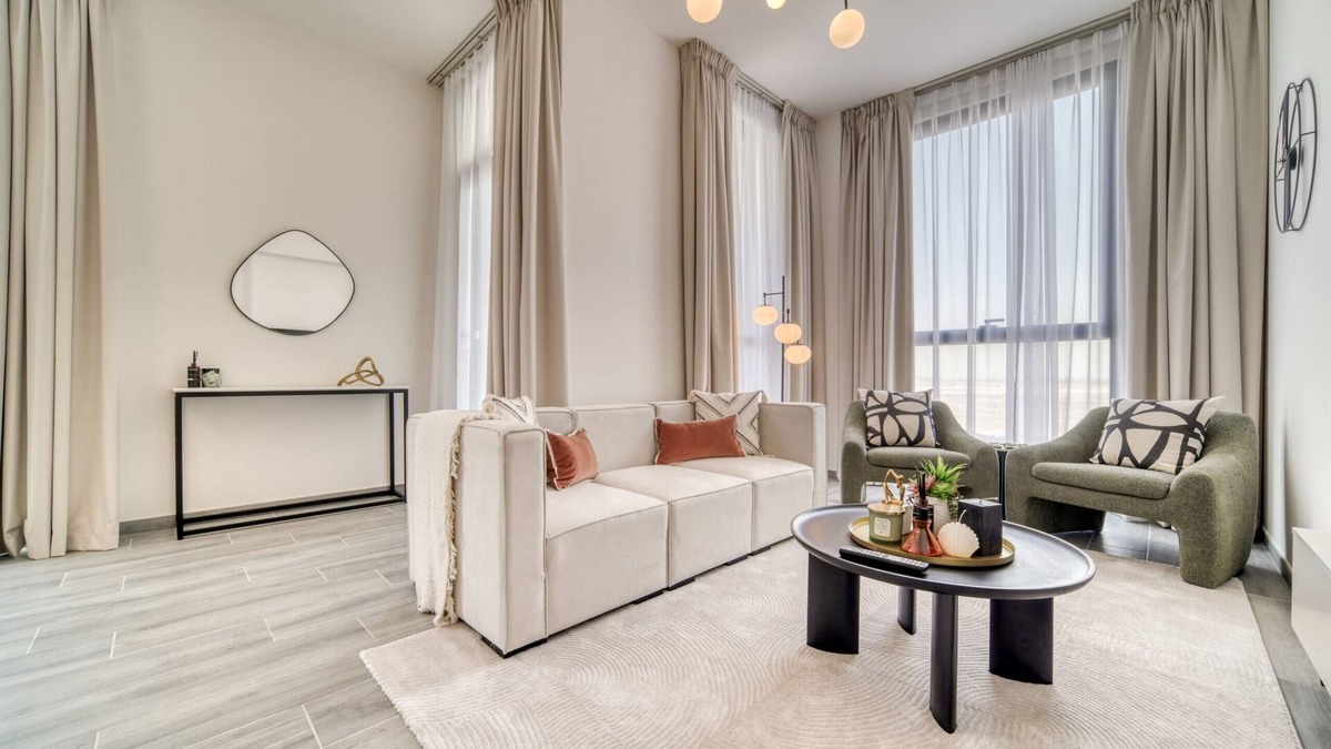 Dubai Production City Apartment | Pleasant 2BR w/Assistant’s Room at Mesk 1 Midtown Dubai Production City by Deluxe Holiday Homes