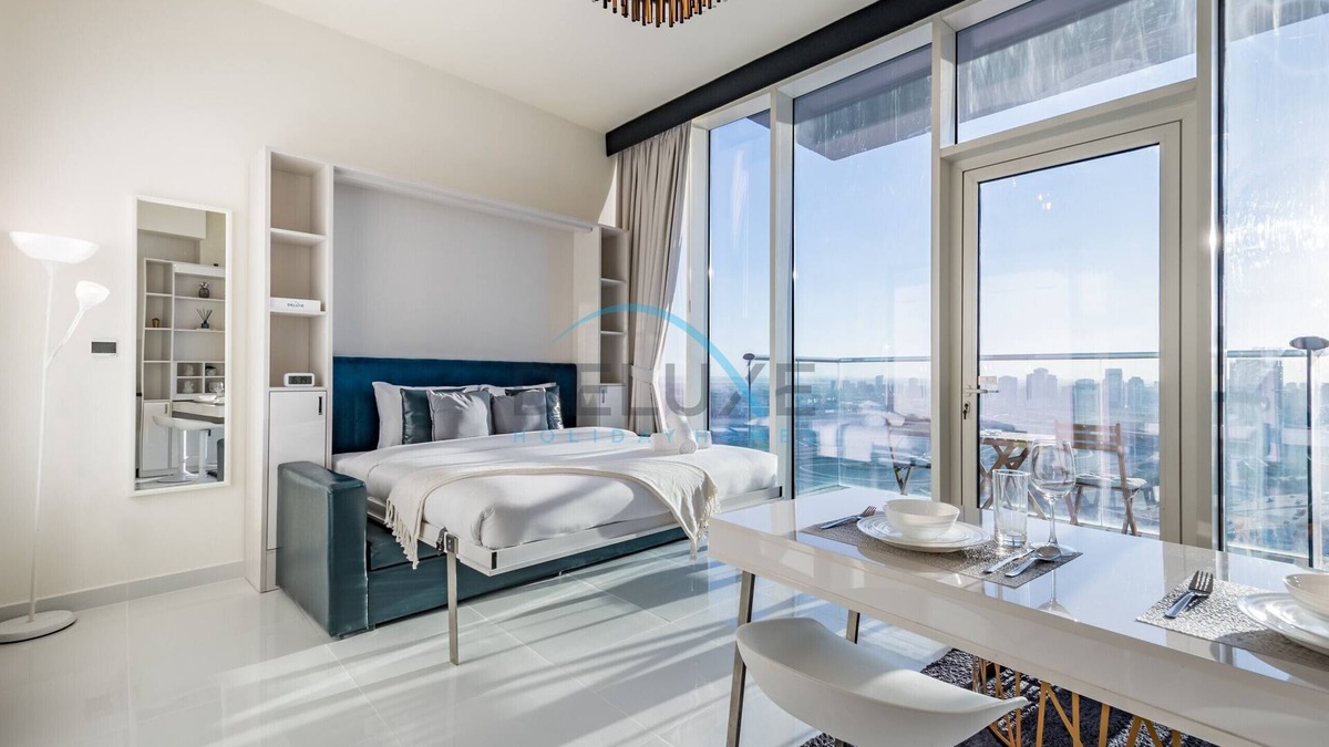 Motor City Apartment | Pleasing Studio Apartment in Miraclz Tower, Arjan-Dubailand by Deluxe Holiday Homes