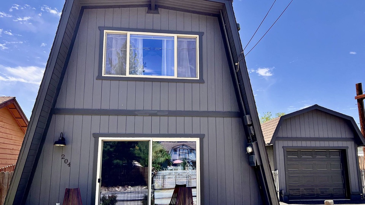 Big Bear City Cabin | Plug in to the peace, joy, and Zen at this modern Modified A-Frame Cabin!