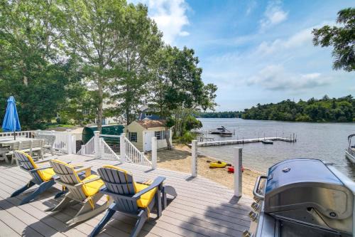 West Wareham House | Plymouth Getaway with Private Lake Beach and Kayaks!