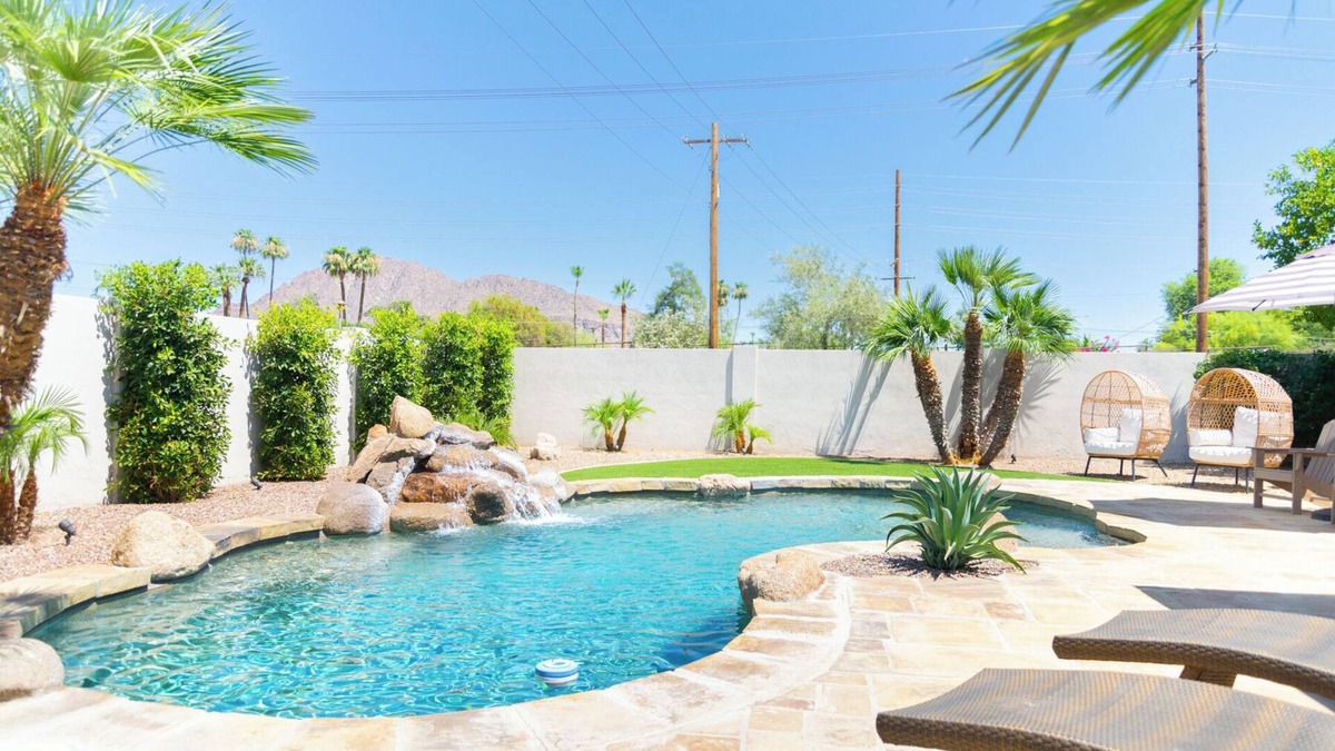 South Scottsdale House | Pool, Bikes & Waterfall - Near Old Town & Arcadia