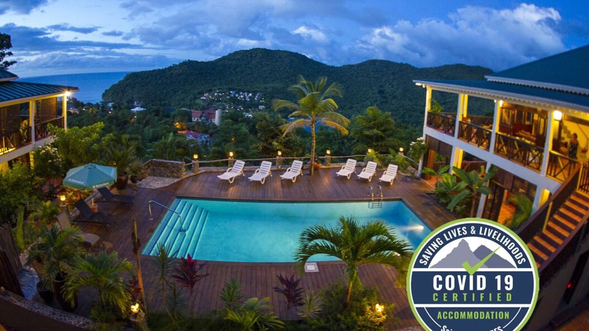 Marigot Bay Villa | Pool Level apartment overlooking Marigot Bay