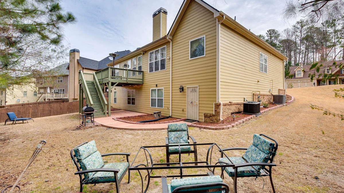 Gwinnett County Apartment | Pool Table & Patio: Cozy Lawrenceville Apt