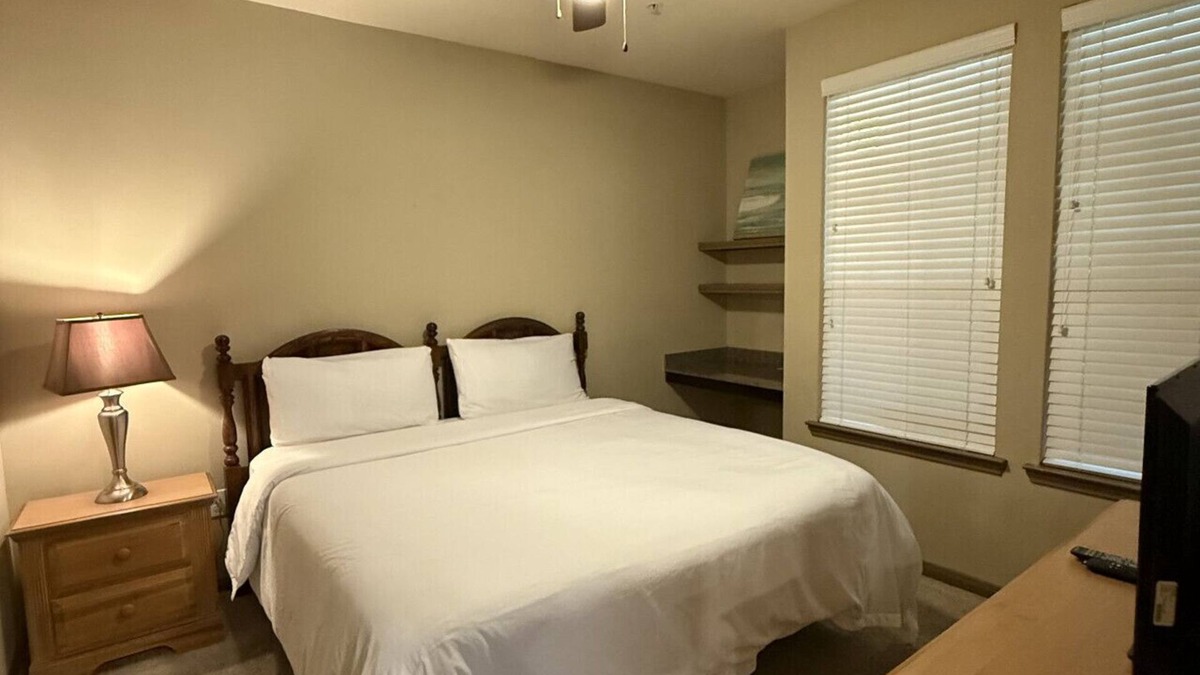 Grogan's Mill Apartment | Pool View King 1 Bedroom/1 Bath Condo in The Woodl