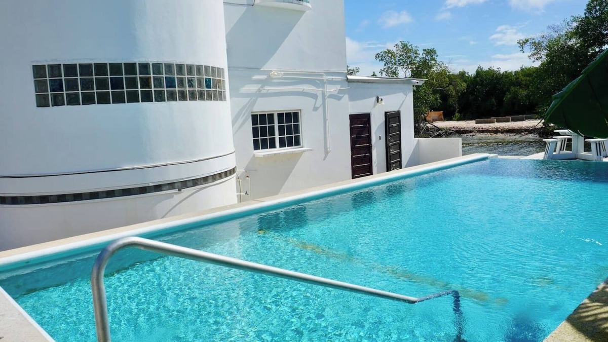 Belize City Apartment | Poolside Sea View Studio w Pool & Deck by Airport