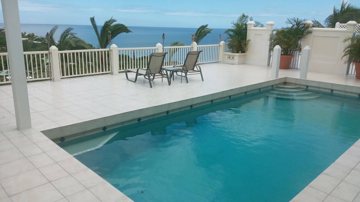 Oualie Bay Apartment | Poolside Veranda Suite at Eden Villa. Private Pool, Suzuki jeep. 1-3 Guests.