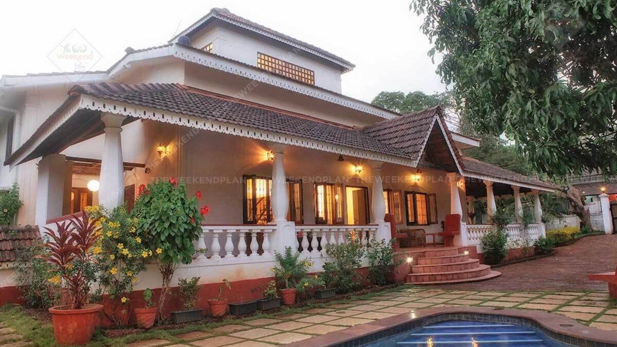 Assagao Villa | Portuguese Private Pool 4 bed Vagator Villa