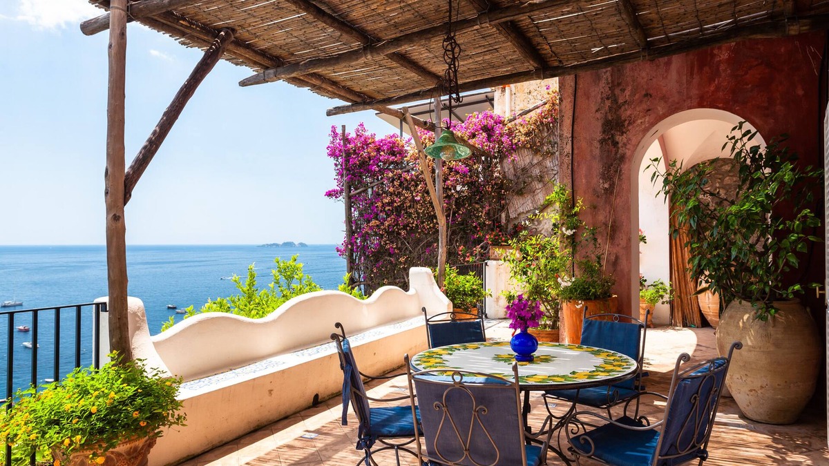 Positano Villa | Positano: Villa Ibiscus ancient villa at 50m on the sea in the heart of Positano