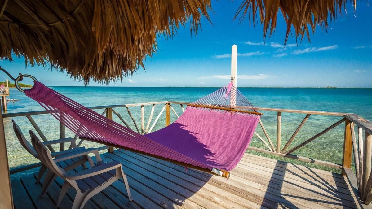 Thatch Caye Resort | Premier Overwater Bungalow w/Air-Conditioning, Patio, & Stunning Ocean Views