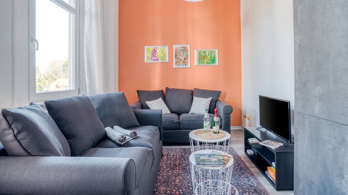 Apfelstadtaue Apartment | Premium Apartment in Georgenthal with Sauna