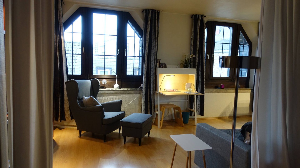Aachen Apartment | Pretty home with views over the rooftops of the old town