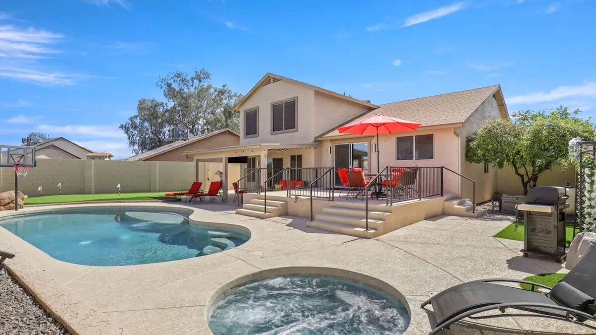 Glendale House | Prime Location, Perfect Stay: Stadium Proximity Home with Pool & Entertainment!