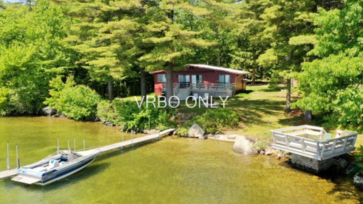 Gilford Cottage | Prime, private waterfront property on Winnipesaukee w/ample docking and parking