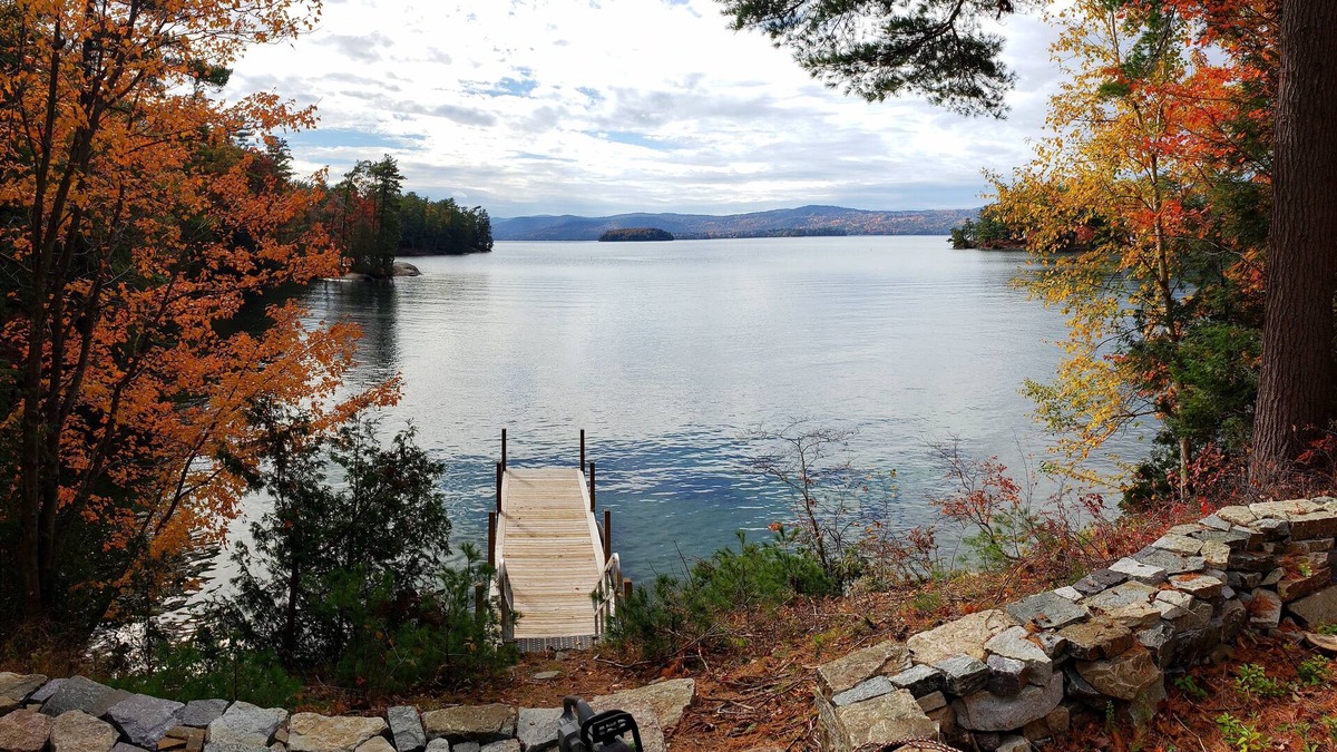 Fort Ann House | Private 6 acre waterfront estate on Lake George with protected sandy bay.