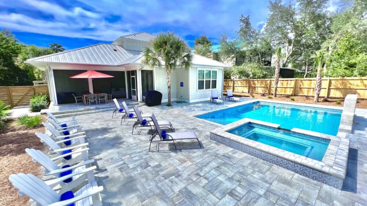 White's Gulfview House | Private Beach Access|Golf Cart|Pool|Spa|Bikes