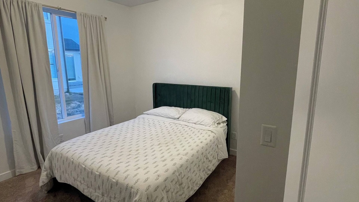 American Fork House | Private bedroom with full bathroom