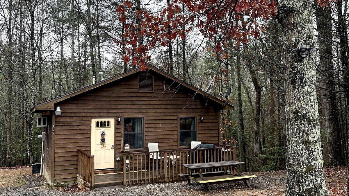 Unaka Cabin | Private cozy cabin in the woods with great view!
