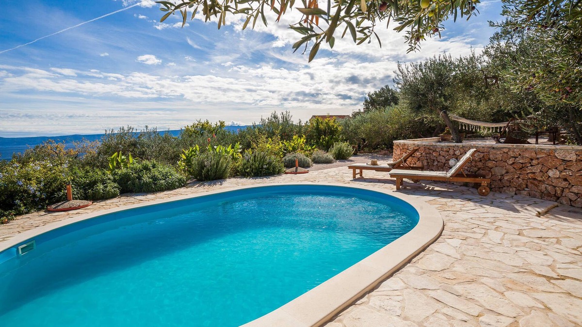 Bol House | Private, heated pool - family home with stunning view