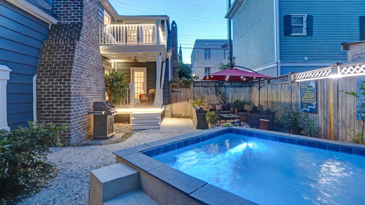 Historic District - North House | Private HeatedPool & Garden-Pets Welcome-OnSite Parking