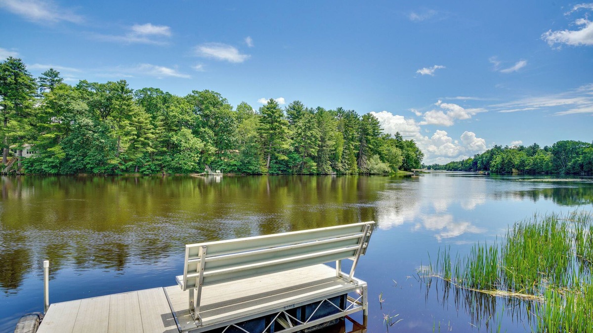 Shawano Cottage | Private Hot Tub: Riverfront Escape in Shawano