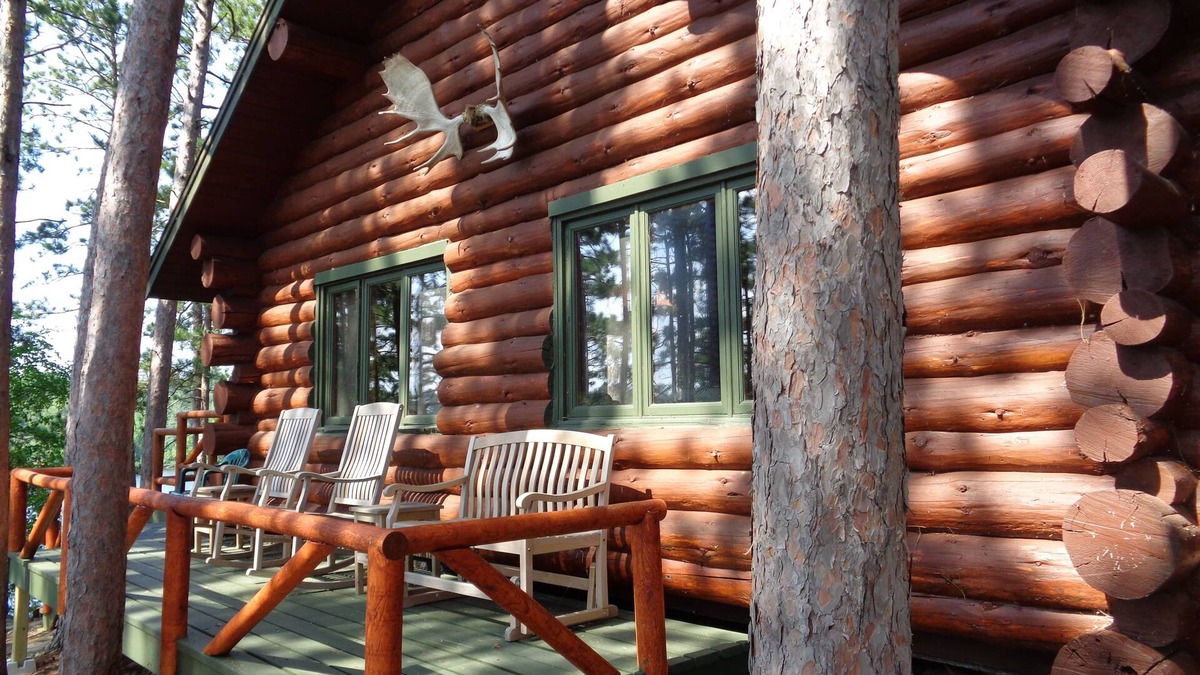 Ely Cabin | Private Island with a hand scribbed log cabin on beautiful Burntside Lake