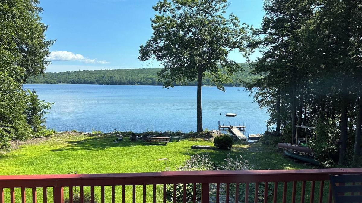 Hartland Ski Chalet | Private Lakefront Getaway With Amazing Views on Great Moose Lake - No Pets.