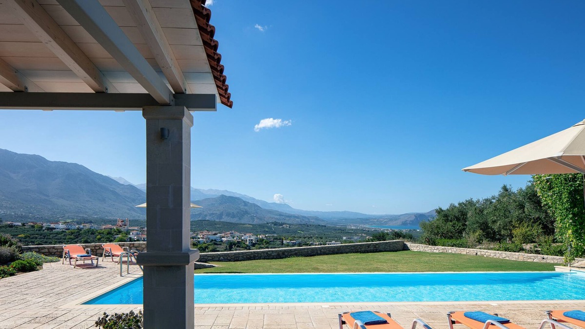 Filaki Villa | Private Location, Panoramic sea Views, 50m2 Private Pool, Close to a Sandy Beach