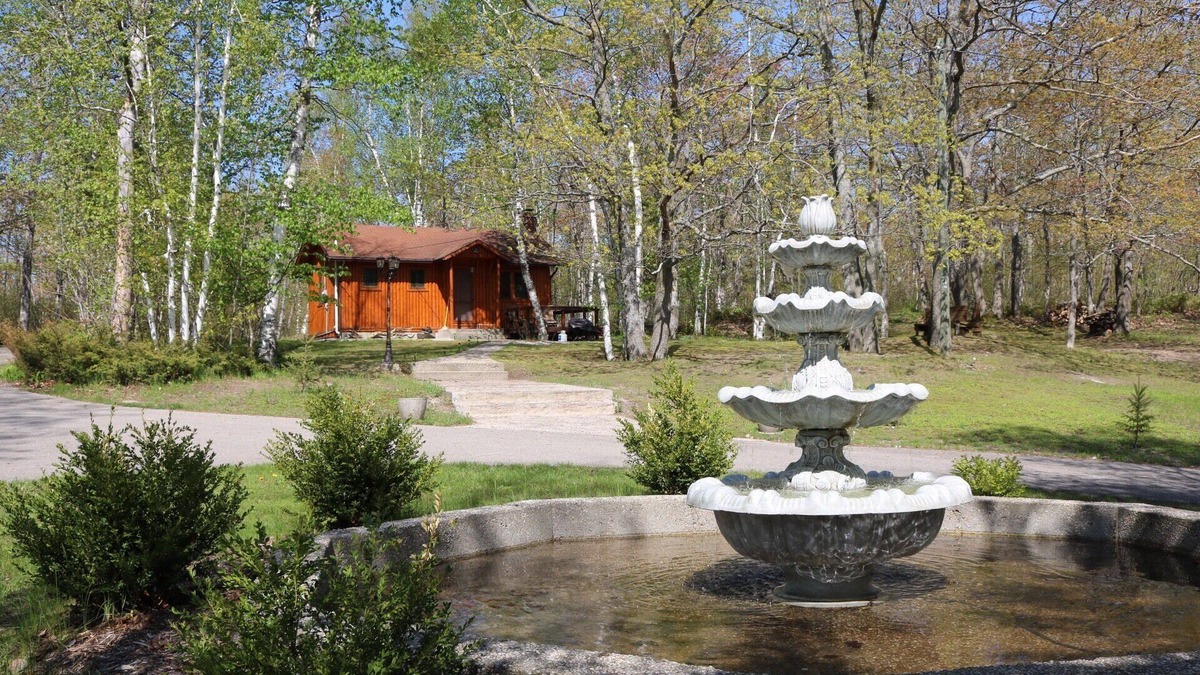 Presque Isle Cottage | Private log cabin with view overlooking Grand Lake