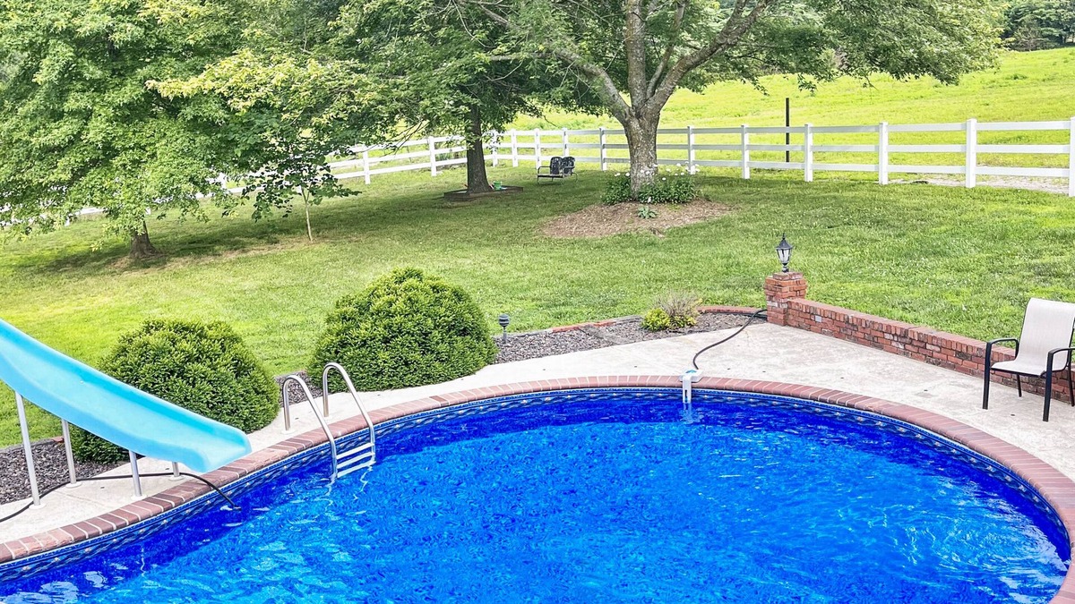 Brookline Station House | Private Pool at The Redemption Ranch