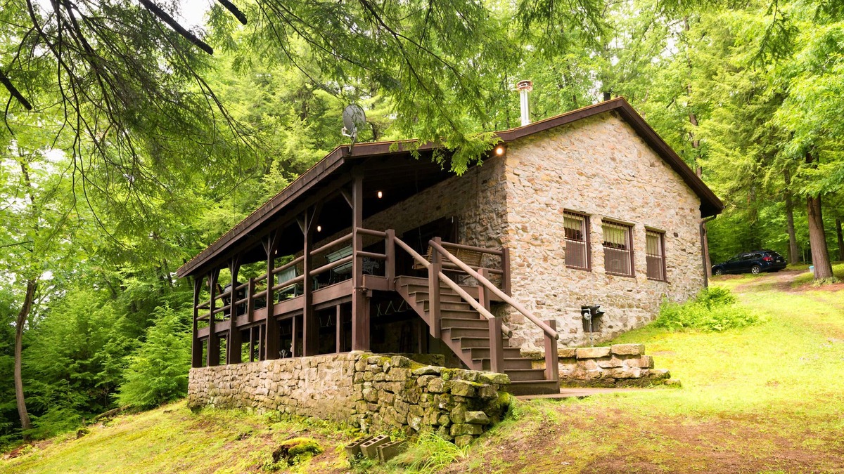 Shippenville Cottage | Private Riverfront Solid Stone Cottage on 18 Acres of Forestland on the Clarion