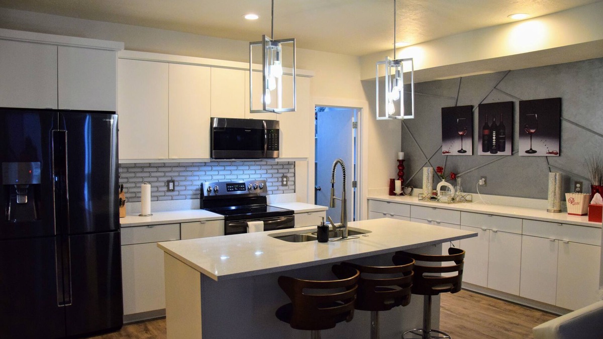 West Valley City House | Private rooftop patio on stylish 4 level townhome