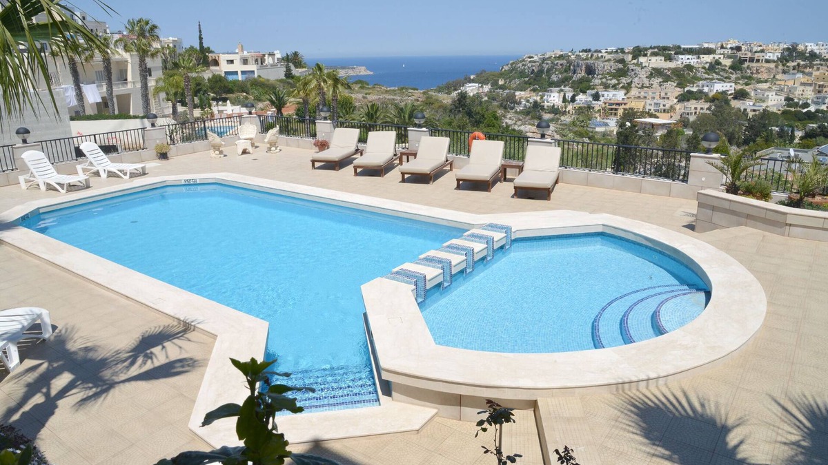 Mellieħa Heights Villa | Private villa apartment with amazing poolside and great views