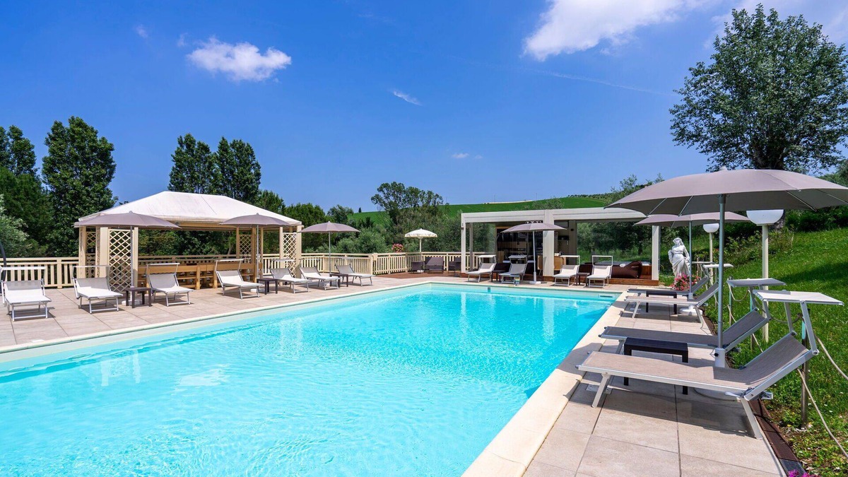 Dogana Villa | Private Villa with A/C, hot tub, private pool, WIFI, sauna, TV, patio, panoramic view, parking