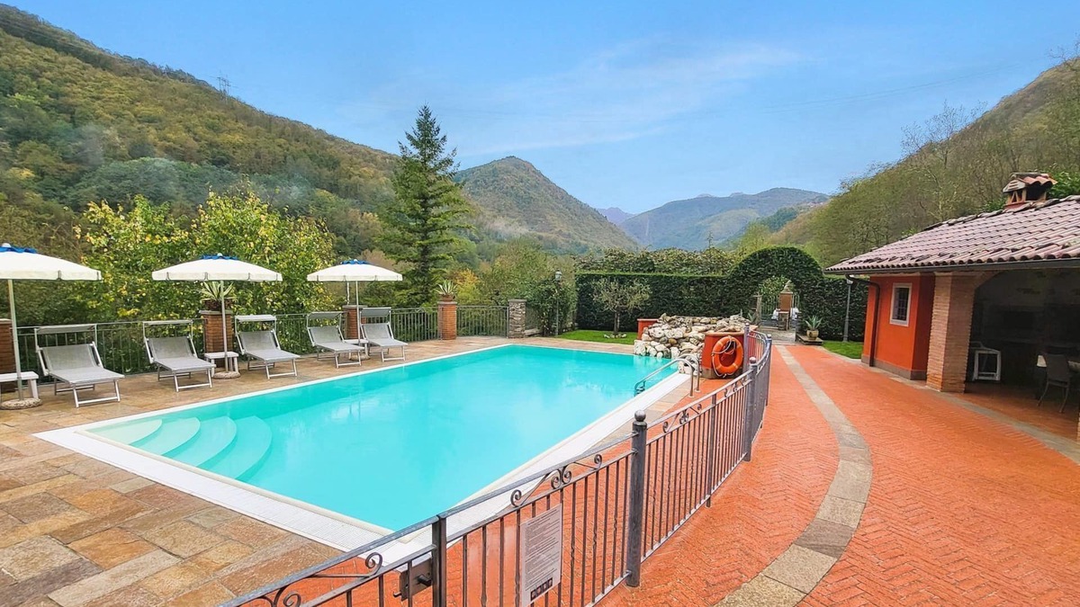 Camporgiano Villa | Private Villa with good size private pool, wonderful 2nd outdoor kitchen, WIFI