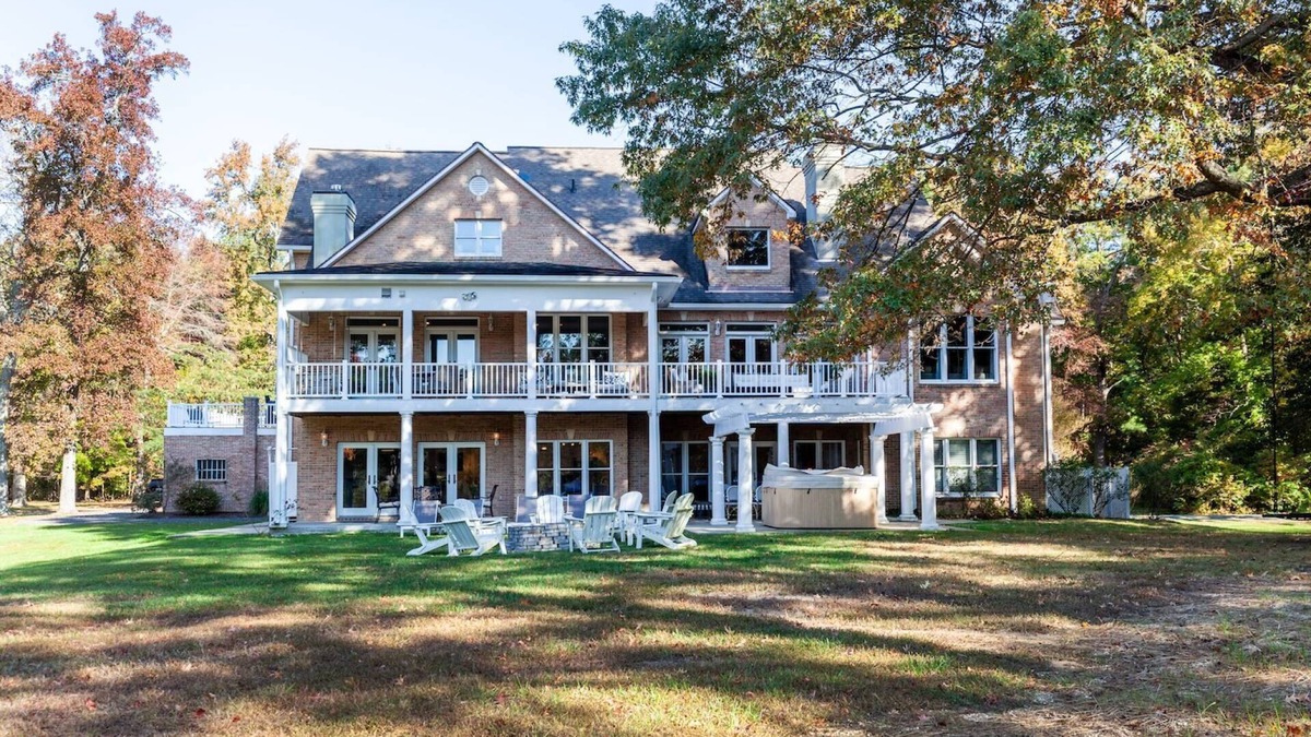 Churchton House | Private Waterview Estate with 4 Suites, Hot Tub, Gourmet Kitchen and Game Room